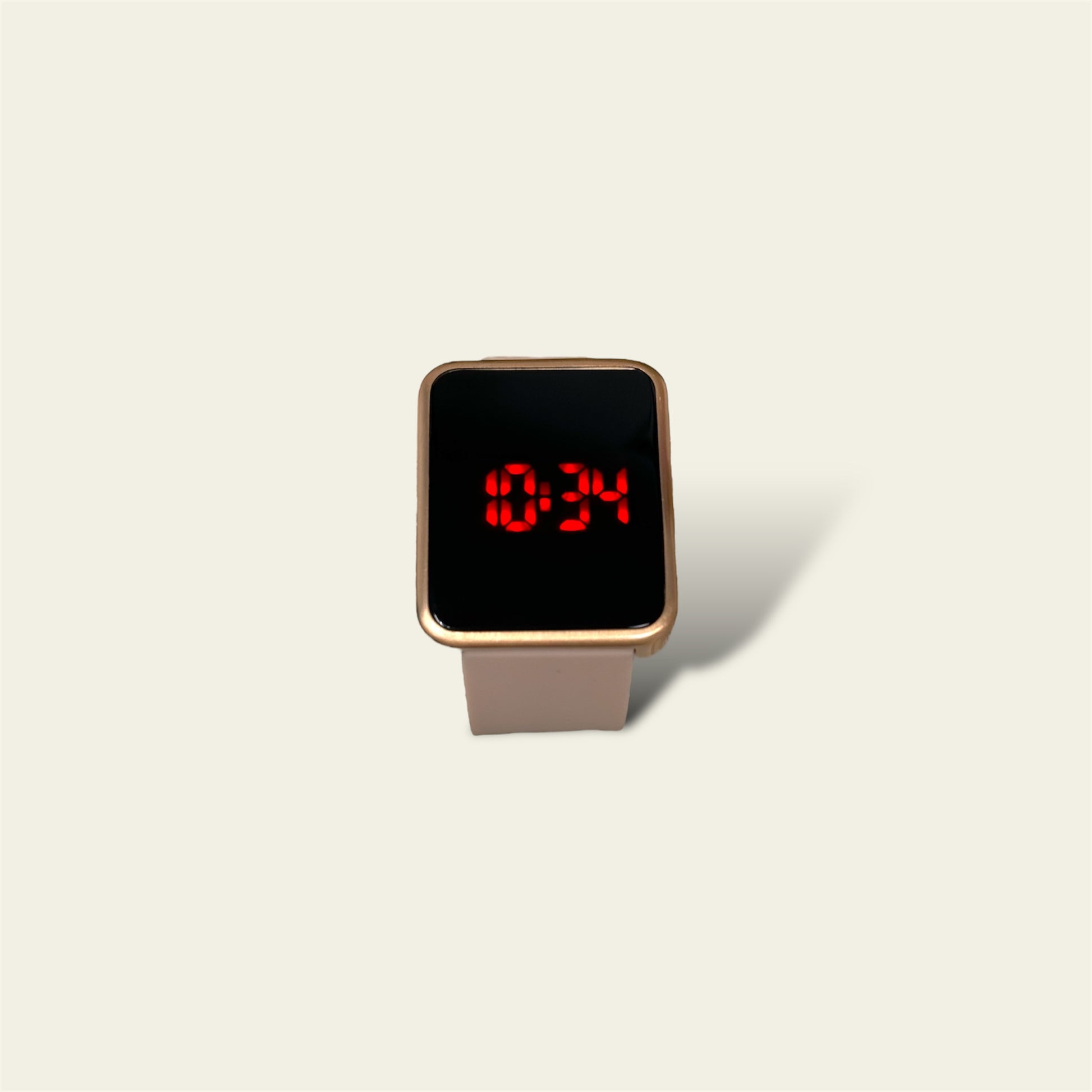 The LED Blush Watch with Silicone Band offers a modern and minimalist design, combining functionality with sleek style. The watch features a smooth black silicone band that ensures comfort and flexibility, making it ideal for everyday wear. Its LED display provides a unique, digital way to view the time, offering both practicality and a contemporary look.