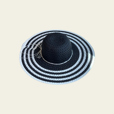 Striped Brim Summer Hat