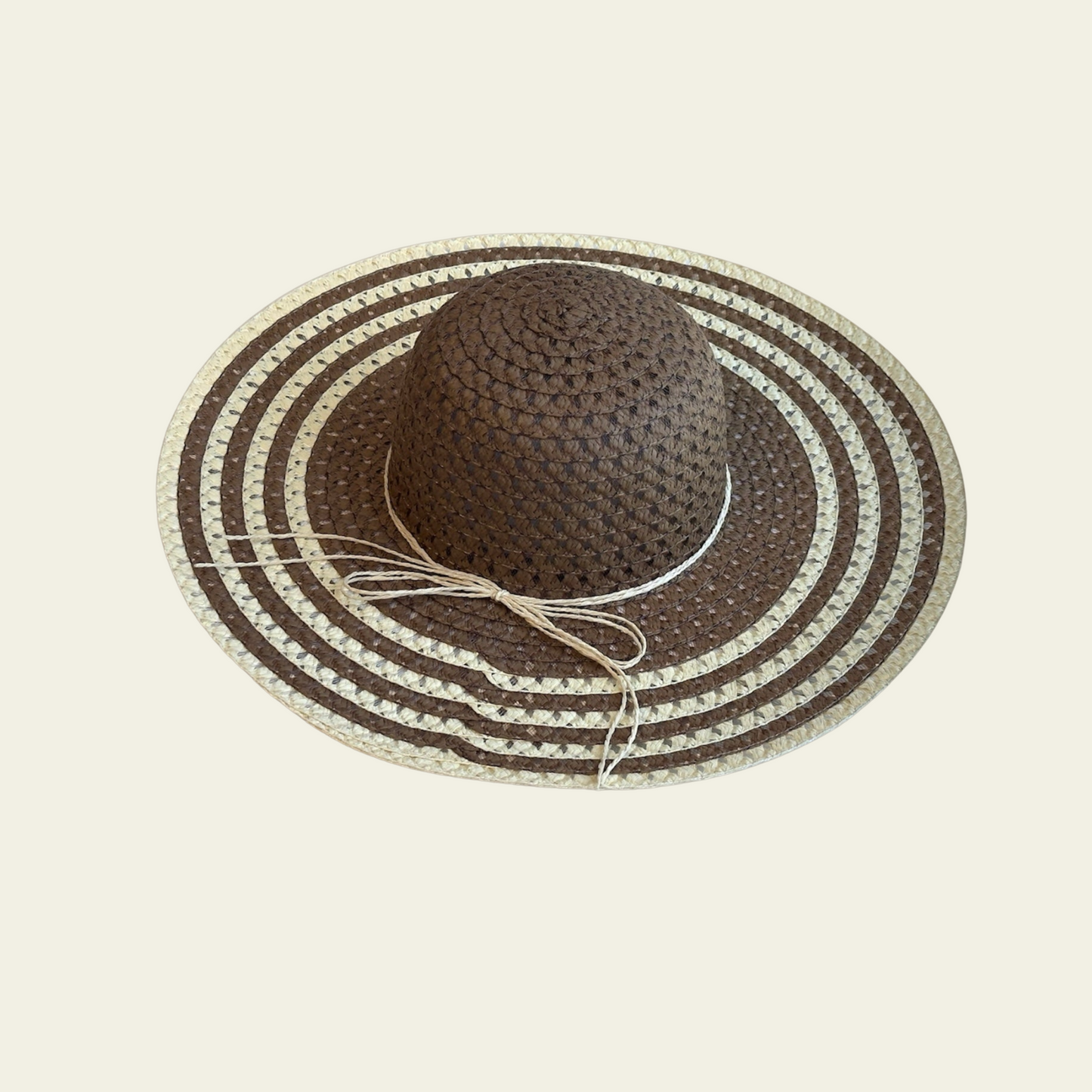 Striped Brim Summer Hat