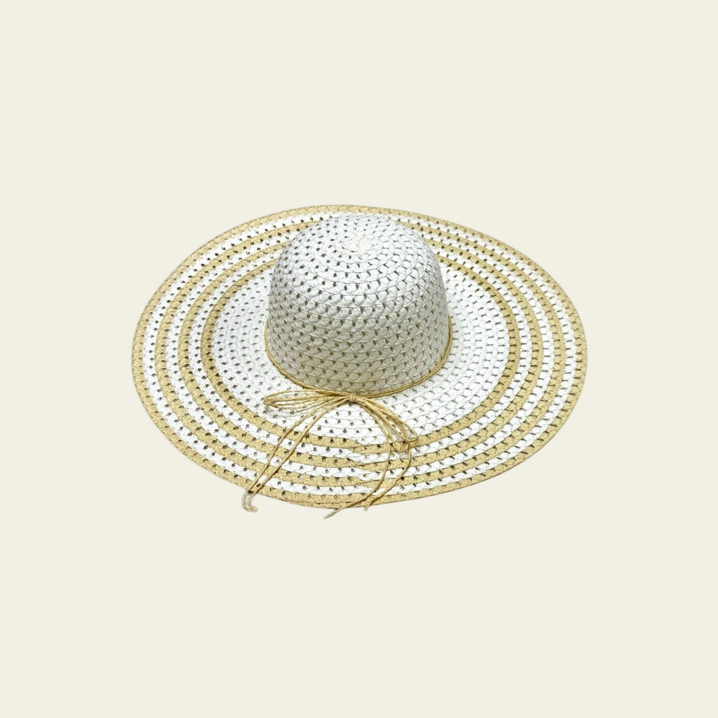 Striped Brim Summer Hat