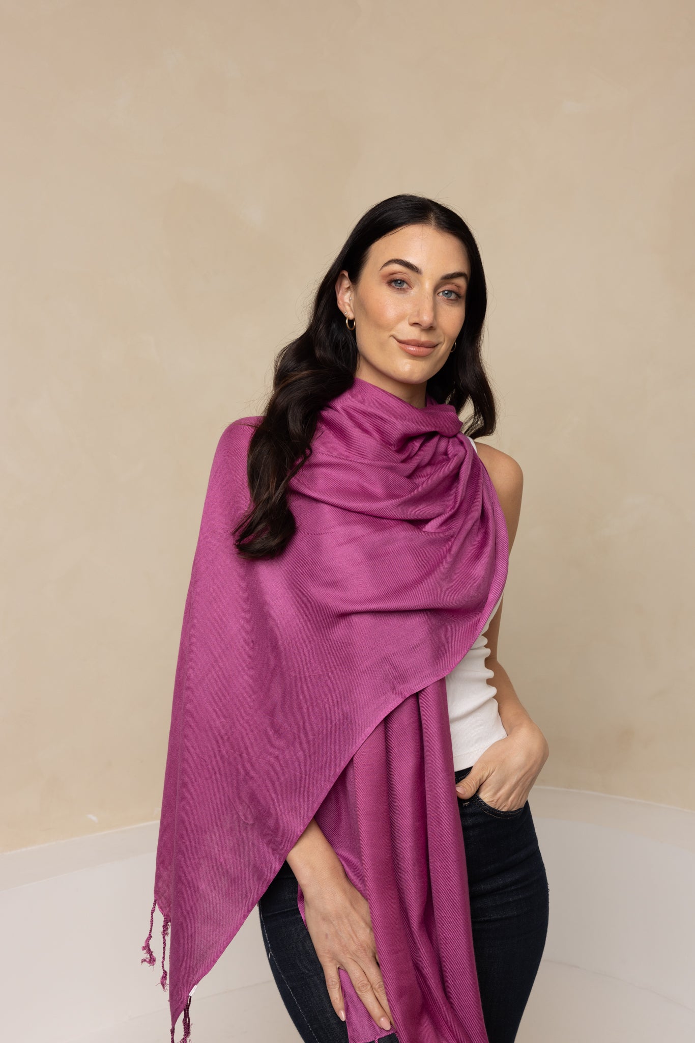 Eggplant Pashmina