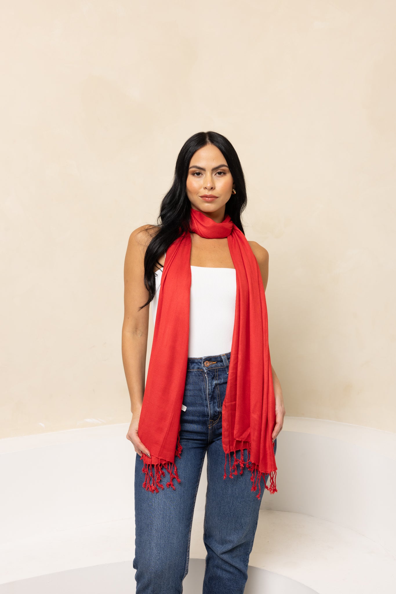 Red Pashmina