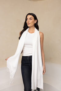 White Pashmina