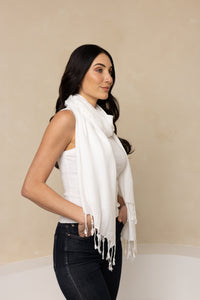 White Pashmina