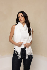 White Pashmina