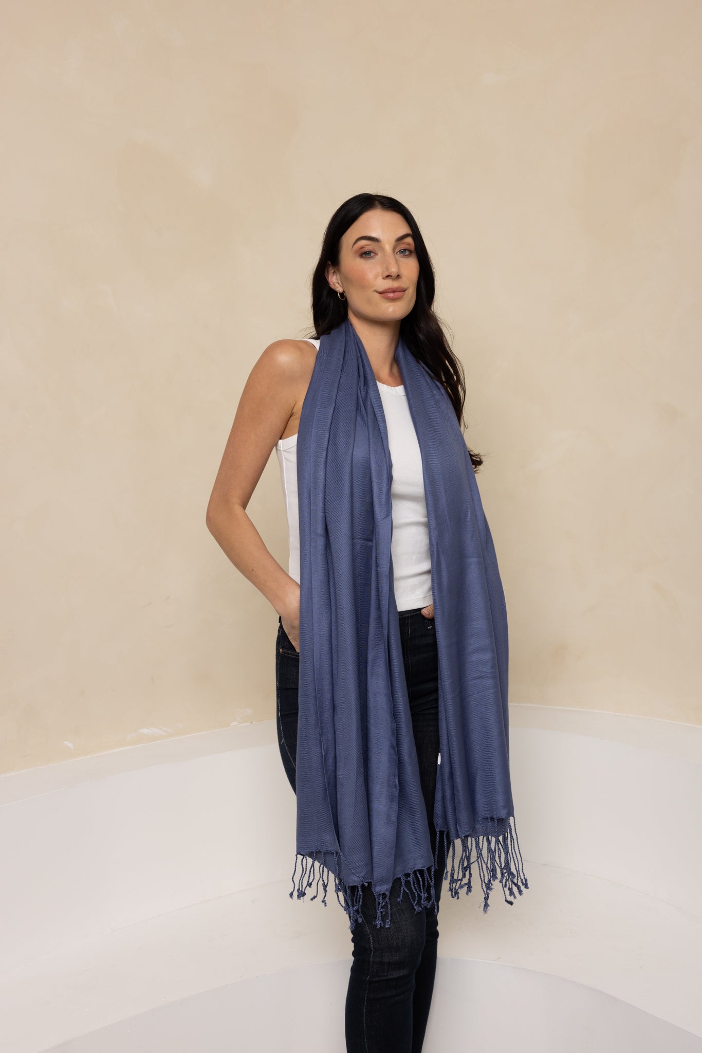 Blue Pashmina