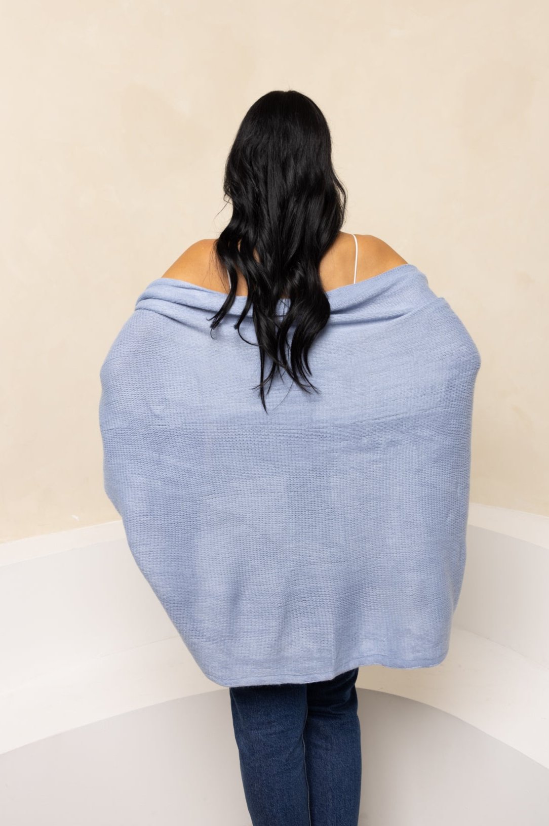 Blue Cocoon Shawl