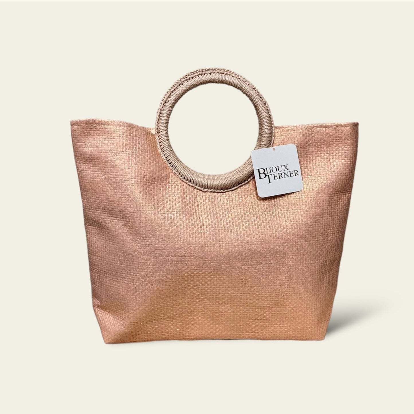 Summer Glow Round Handle Tote