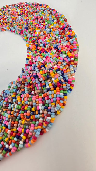 Rainbow Beaded Necklace