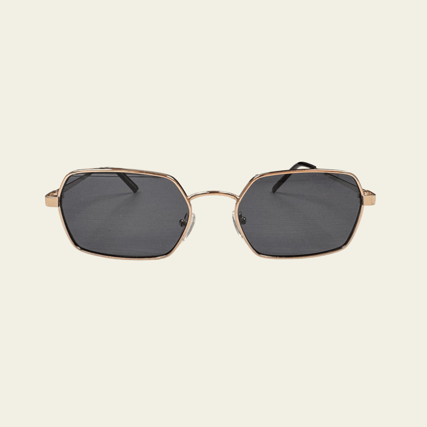 Metal Geometric Frame Sunglasses